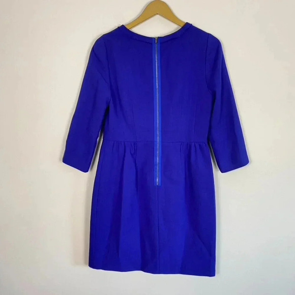 J. Crew Blue 100% Wool Teddie Dress - Picture 10 of 13